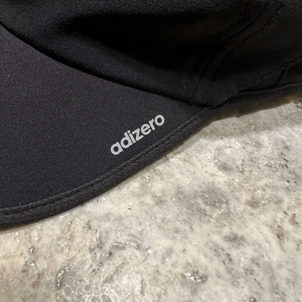 Adidas Running Hat Cap Black Aeroready Adjustable Lightweight‎ Classic Fit
